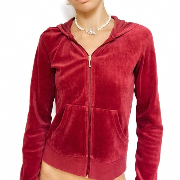 JUICY COUTURE VELOUR HOODIE - Picture 2 of 3